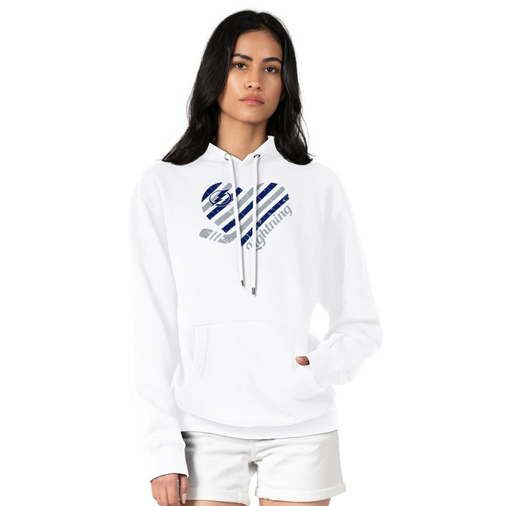 NHL Tampa Bay Lightning G-III 4Her by Carl Banks Women's Heart Pullover Hoodie - White