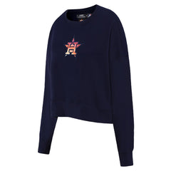Houston Astros Pro Standard Women's Painted Sky Pullover Sweatshirt - Navy Pullover