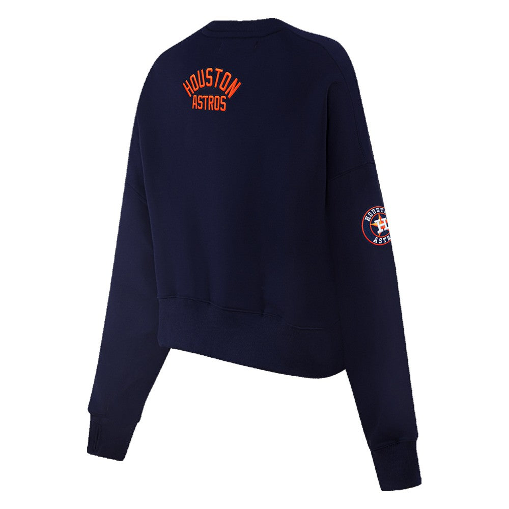 Houston Astros Pro Standard Women's Painted Sky Pullover Sweatshirt - Navy Pullover