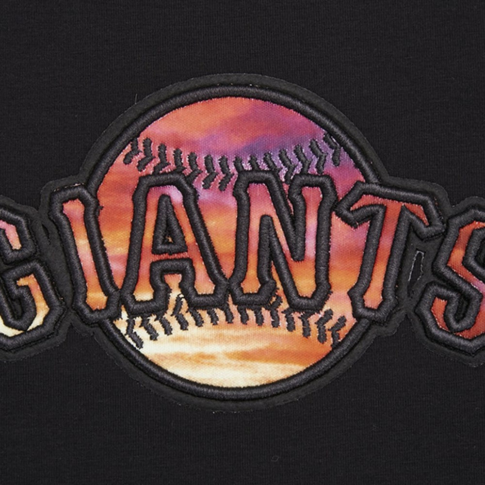 San Francisco Giants Pro Standard Women's Painted Sky Boxy Cropped T-Shirt - Black T-shirts