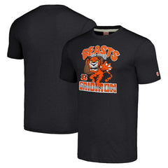 Cincinnati Bengals Homage Unisex Monsters of the Gridiron Halloween Tri-Blend T-Shirt Charcoal