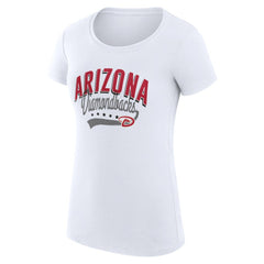 Arizona Diamondbacks G-III 4Her by Carl Banks Women's Super-Slim Fit Lightweight Filigree Team T-Shirt - White T-shirts