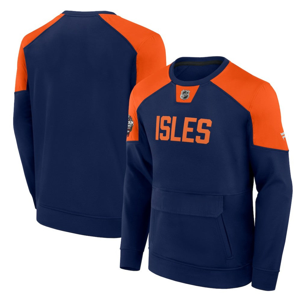 NHL New York Islanders Fanatics 2024 NHL Stadium Series Authentic Pro Fleece Logo Pullover Sweatshirt - Navy