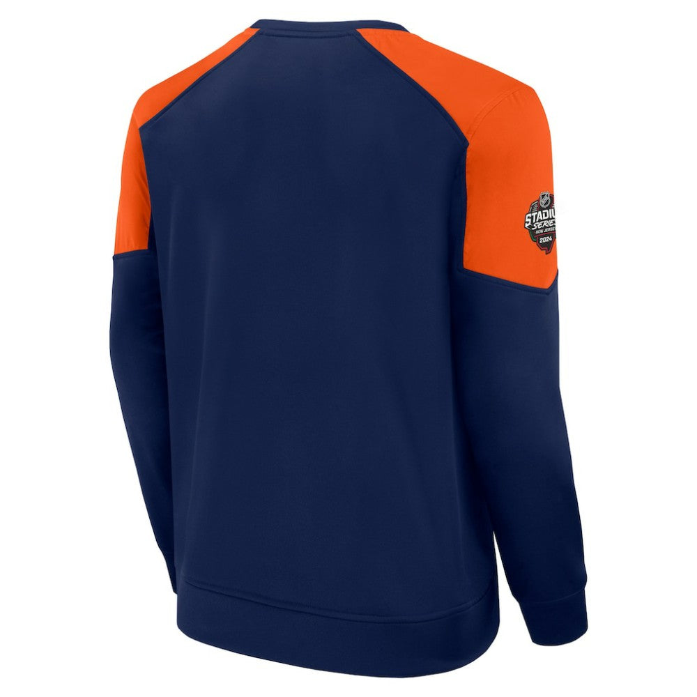 NHL New York Islanders Fanatics 2024 NHL Stadium Series Authentic Pro Fleece Logo Pullover Sweatshirt - Navy
