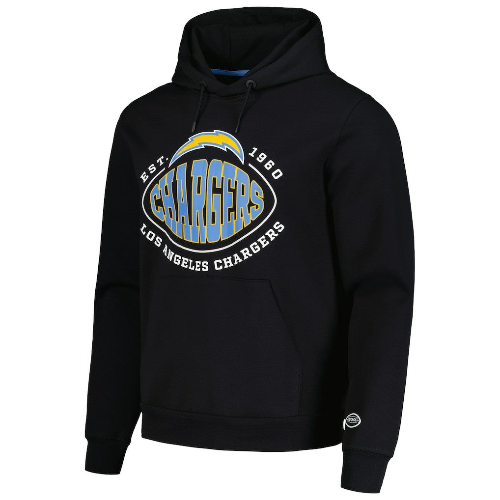 Los Angeles Chargers BOSS X NFL Touchback Pullover Hoodie Black