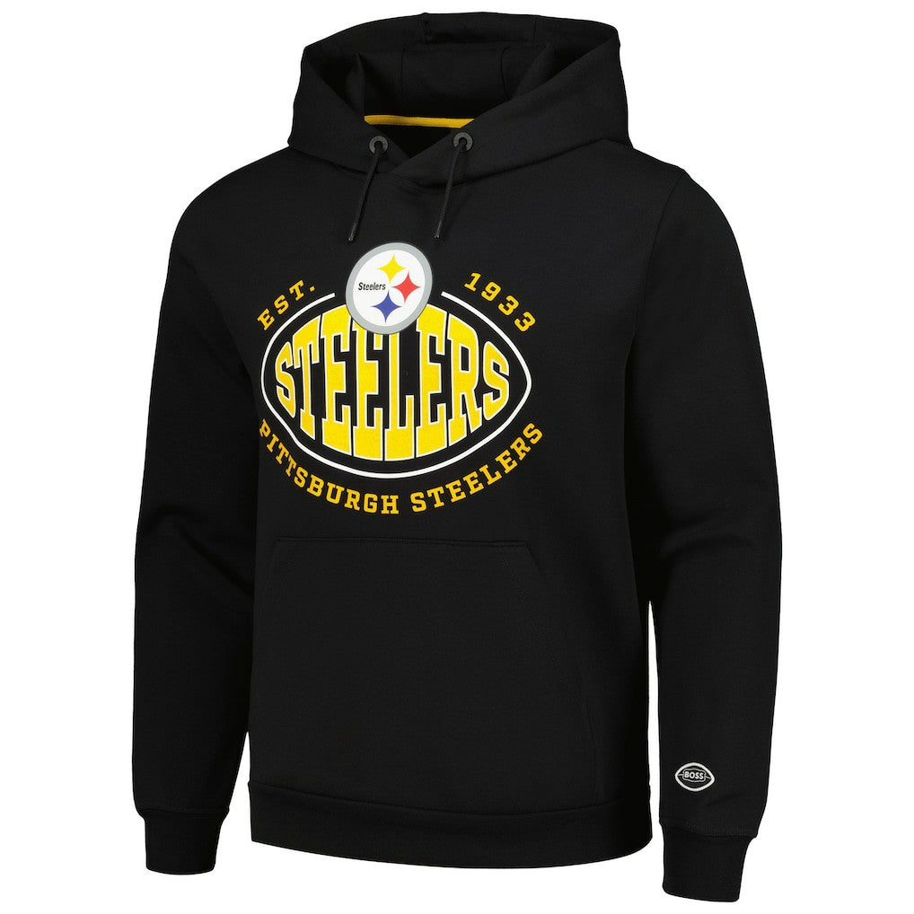 Pittsburgh Steelers BOSS X NFL Touchback Pullover Hoodie Black