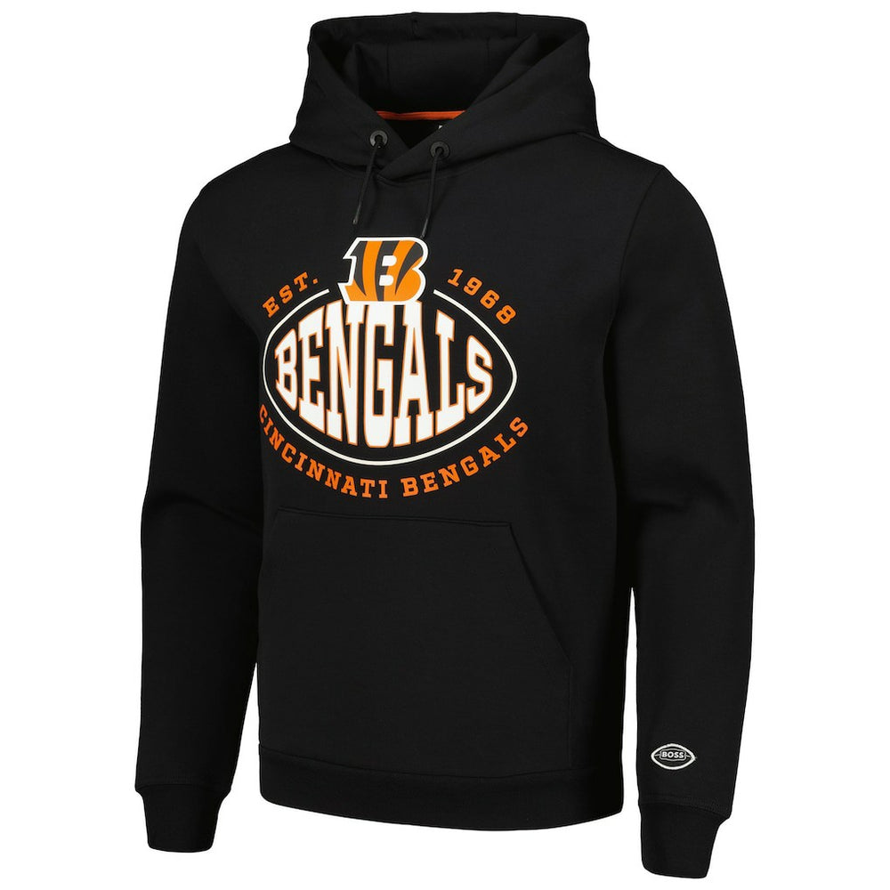 Cincinnati Bengals BOSS X NFL Touchback Pullover Hoodie Black