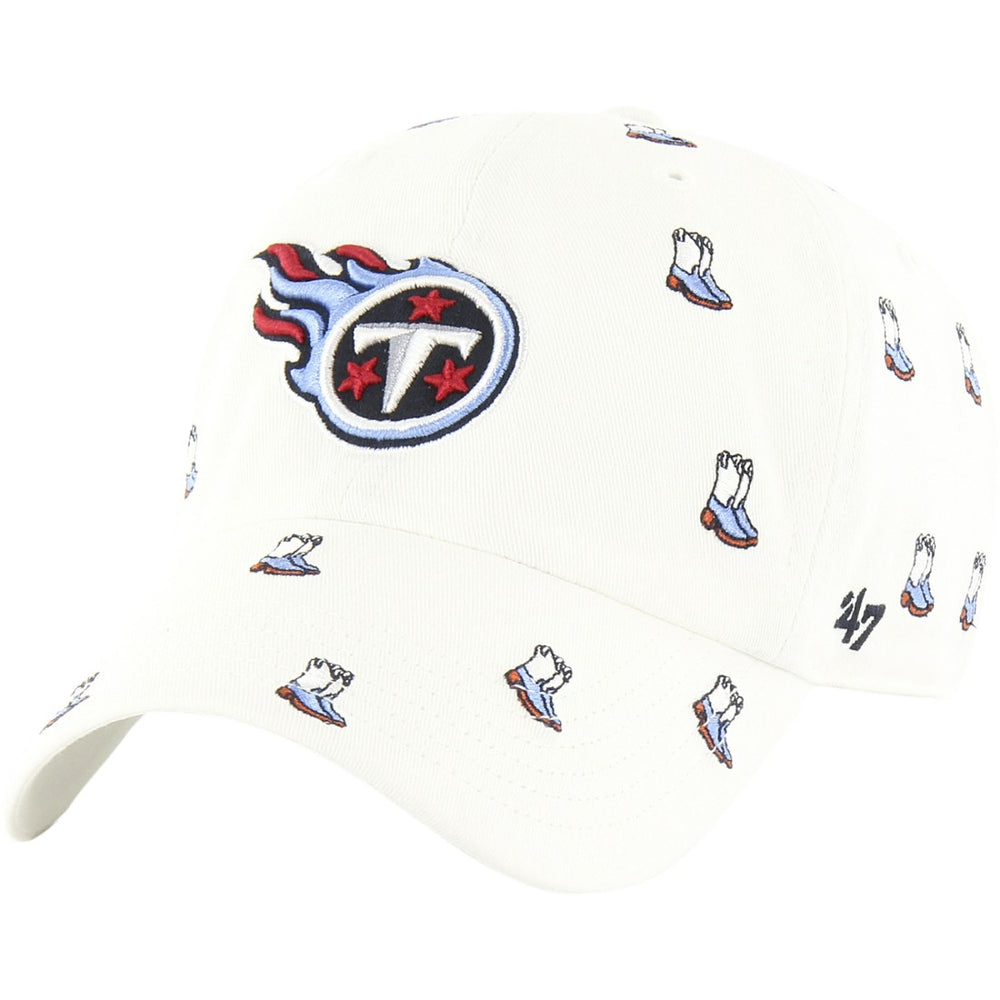 Tennessee Titans '47 Confetti Clean Up Adjustable Hat White