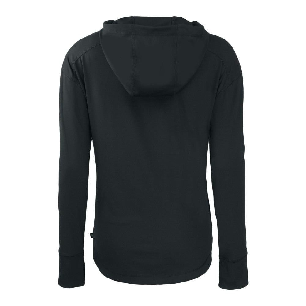 Cincinnati Reds Cutter & Buck Women's Daybreak Eco Recycled Full-Zip Hoodie - Black Hoodies