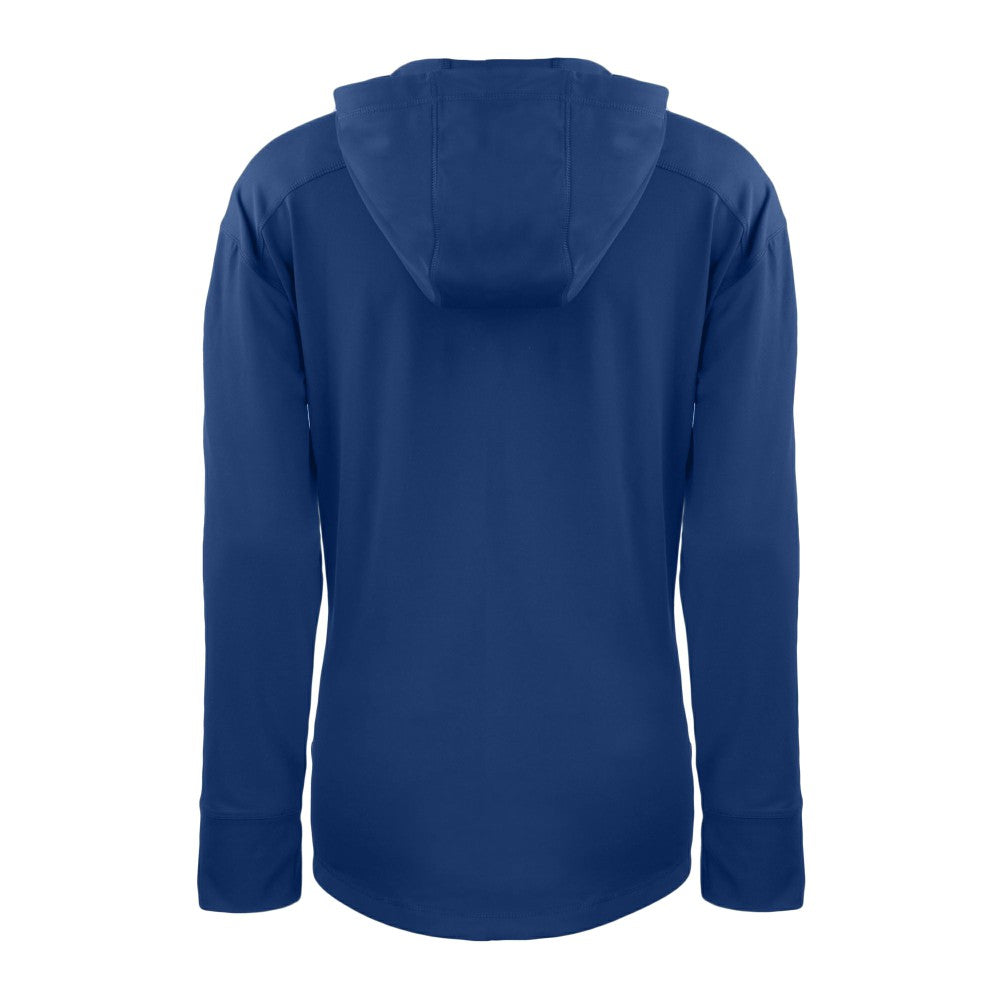 Kansas City Royals Cutter & Buck Women's Daybreak Eco Recycled Half-Zip Hoodie - Royal Hoodies