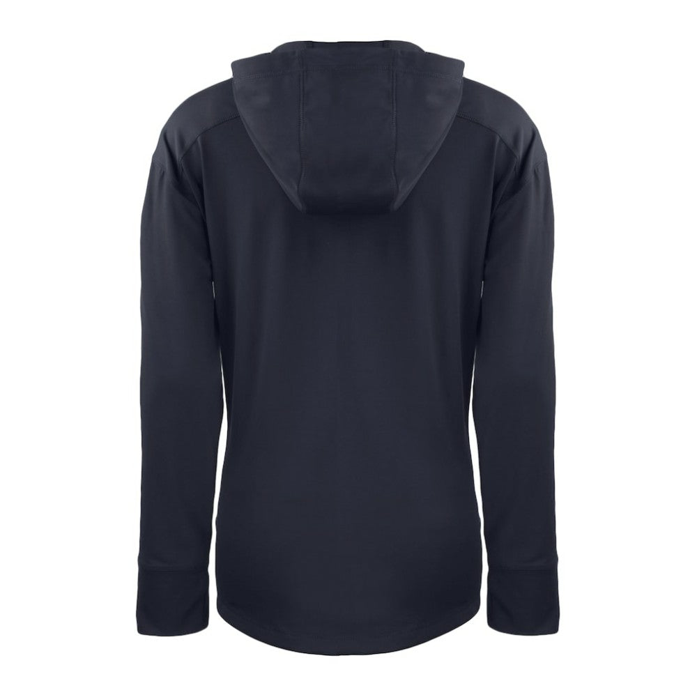 Atlanta Braves Cutter & Buck Women's Daybreak Eco Recycled Half-Zip Hoodie - Navy Hoodies