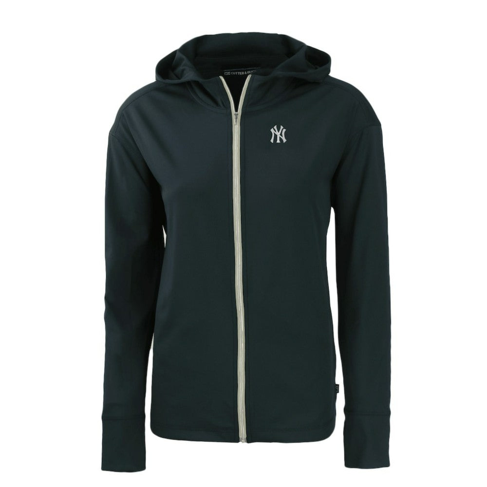 New York Yankees Cutter & Buck Women's Daybreak Eco Recycled Full-Zip Hoodie - Navy Hoodies