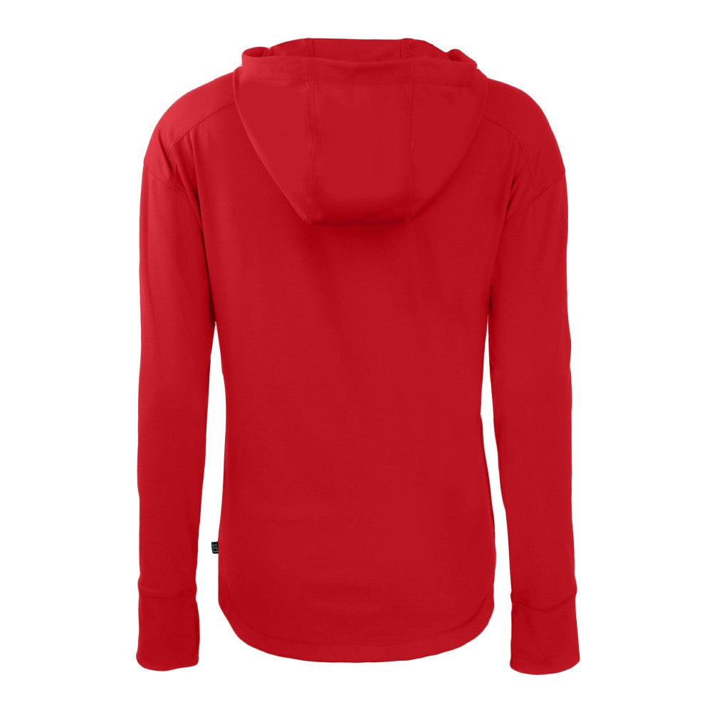 Cincinnati Reds Cutter & Buck Women's Daybreak Eco Recycled Full-Zip Hoodie - Red Hoodies