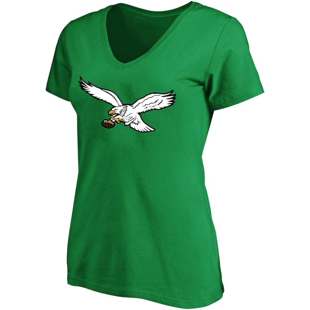 Jalen Hurts Philadelphia Eagles Women's Plus Size Fair Catch Name & Number Scoop Neck T-Shirt Kelly Green