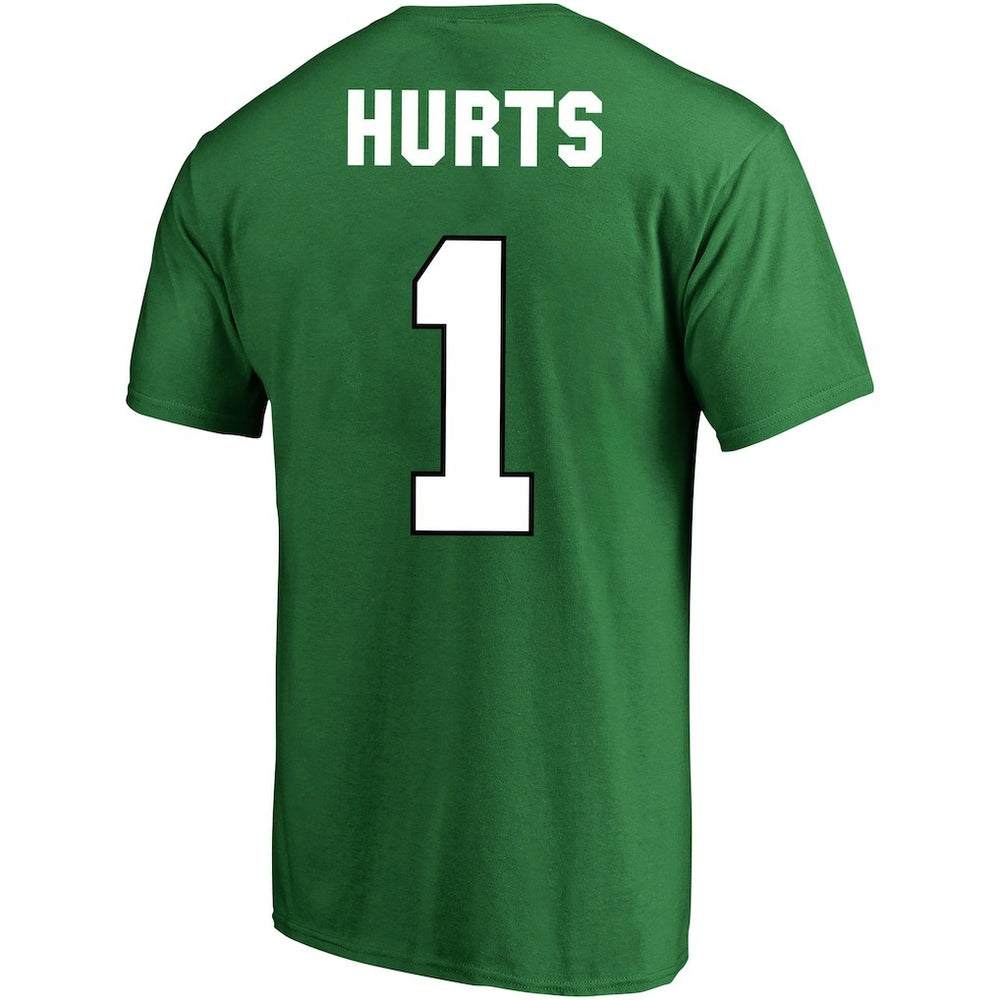Jalen Hurts Philadelphia Eagles Big & Tall Player Name & Number T-Shirt Kelly Green