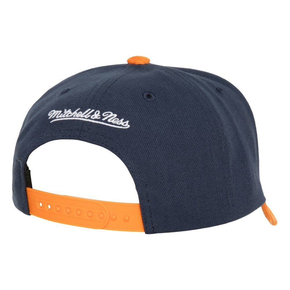 Houston Astros Mitchell & Ness Corduroy Pro Snapback Hat - Navy/Orange Hats