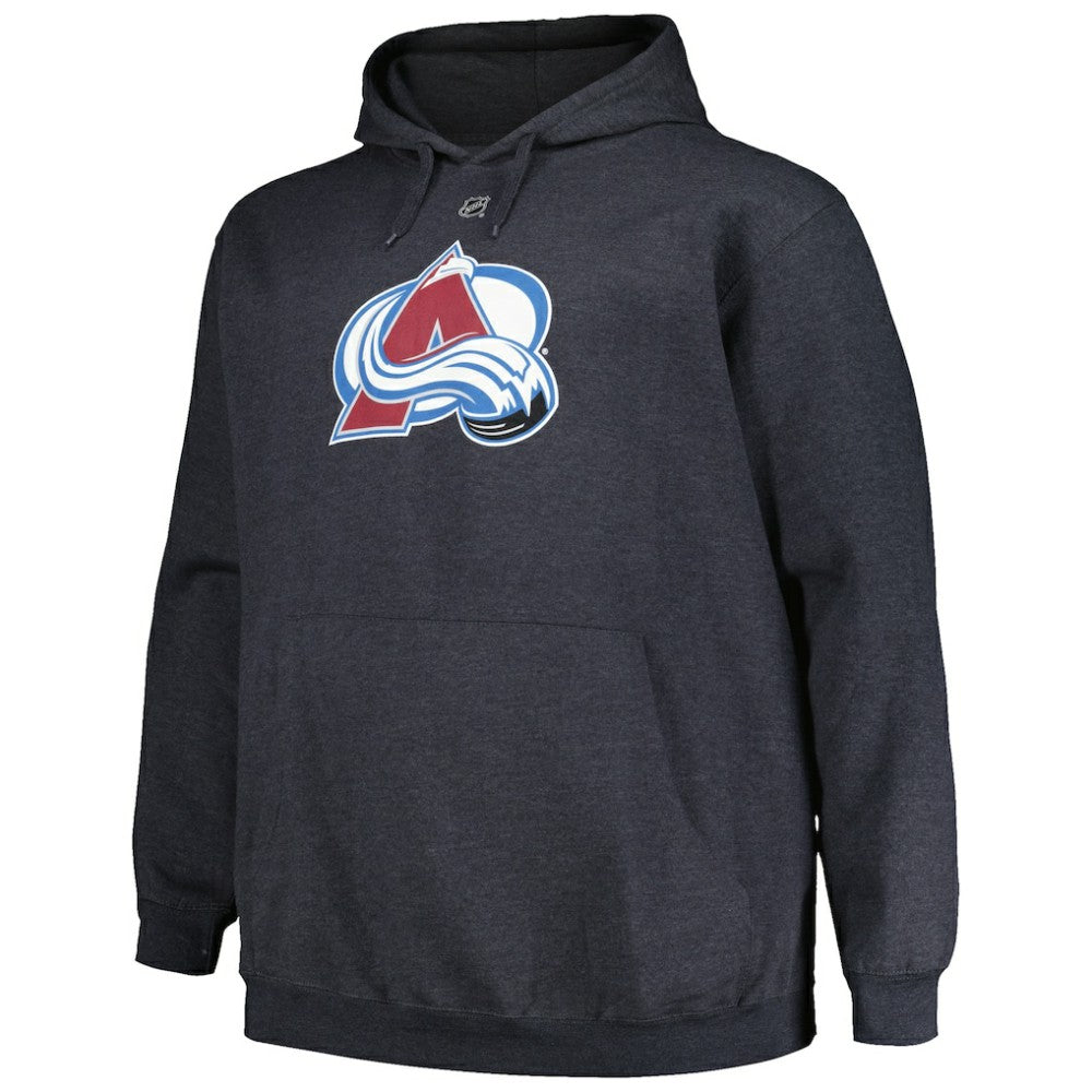 NHL Nathan MacKinnon Colorado Avalanche Profile Big & Tall Name & Number Pullover Hoodie - Charcoal