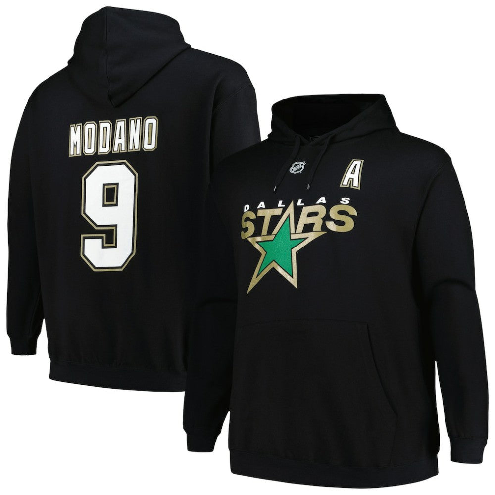 NHL Mike Modano Dallas Stars Mitchell & Ness Name & Number Pullover Hoodie - Black