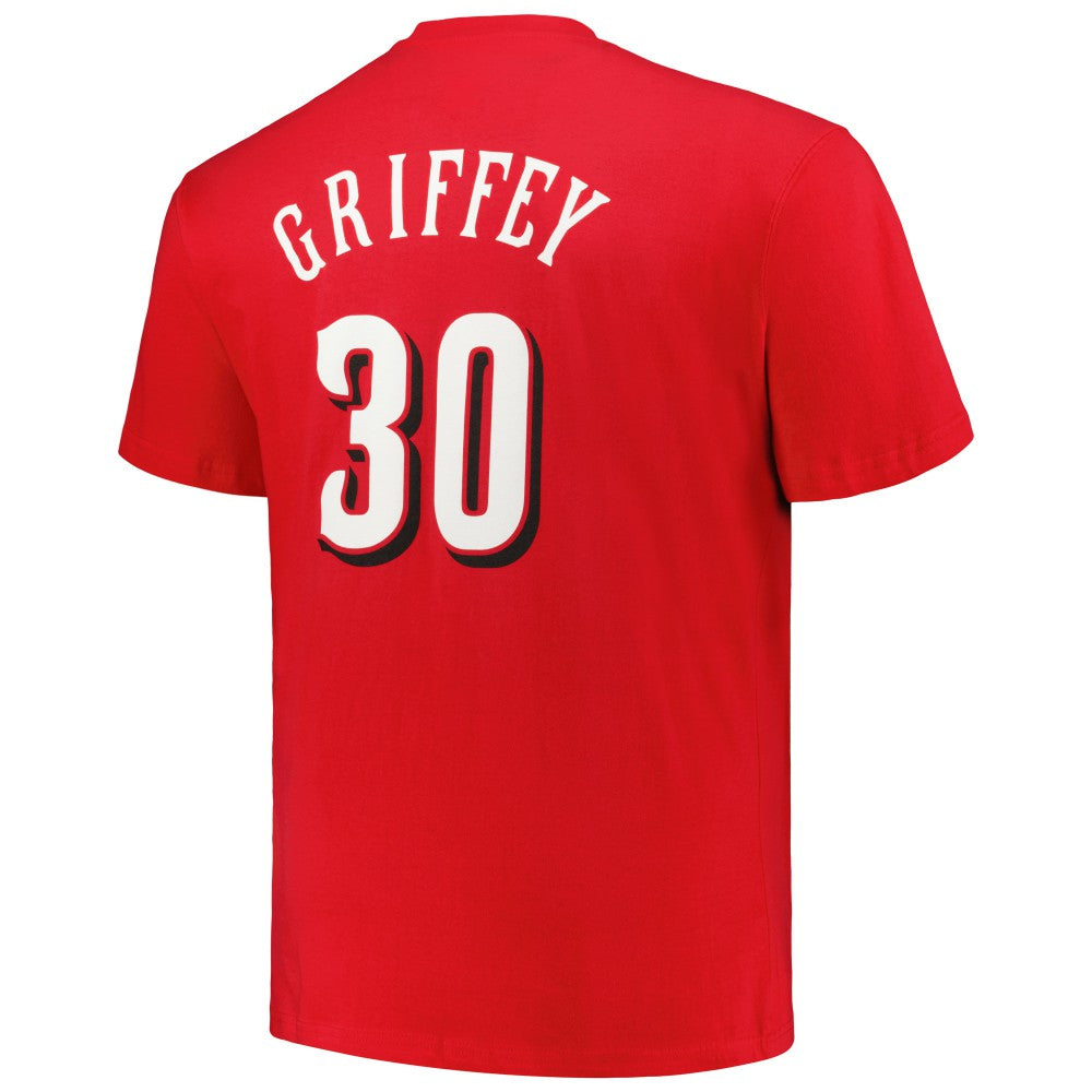 Ken Griffey Cincinnati Reds Profile Big & Tall Cooperstown Collection Player Name & Number T-Shirt - Red T-shirts