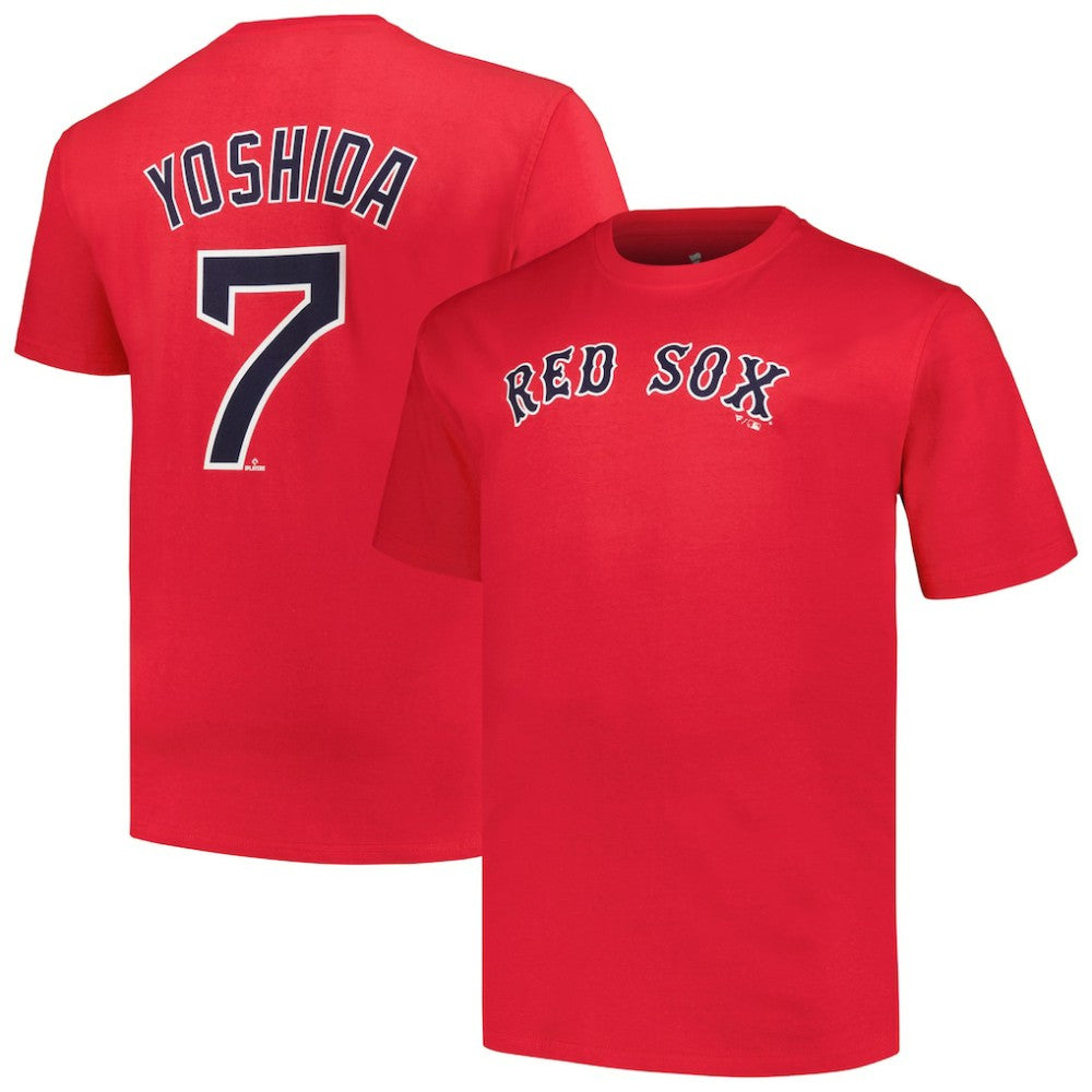 Masataka Yoshida Boston Red Sox Big & Tall Name & Number T-Shirt - Red T-shirts