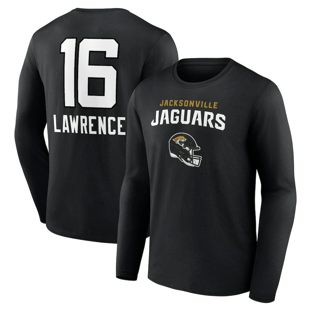 Trevor Lawrence Jacksonville Jaguars Team Wordmark Long Sleeve T-Shirt Black