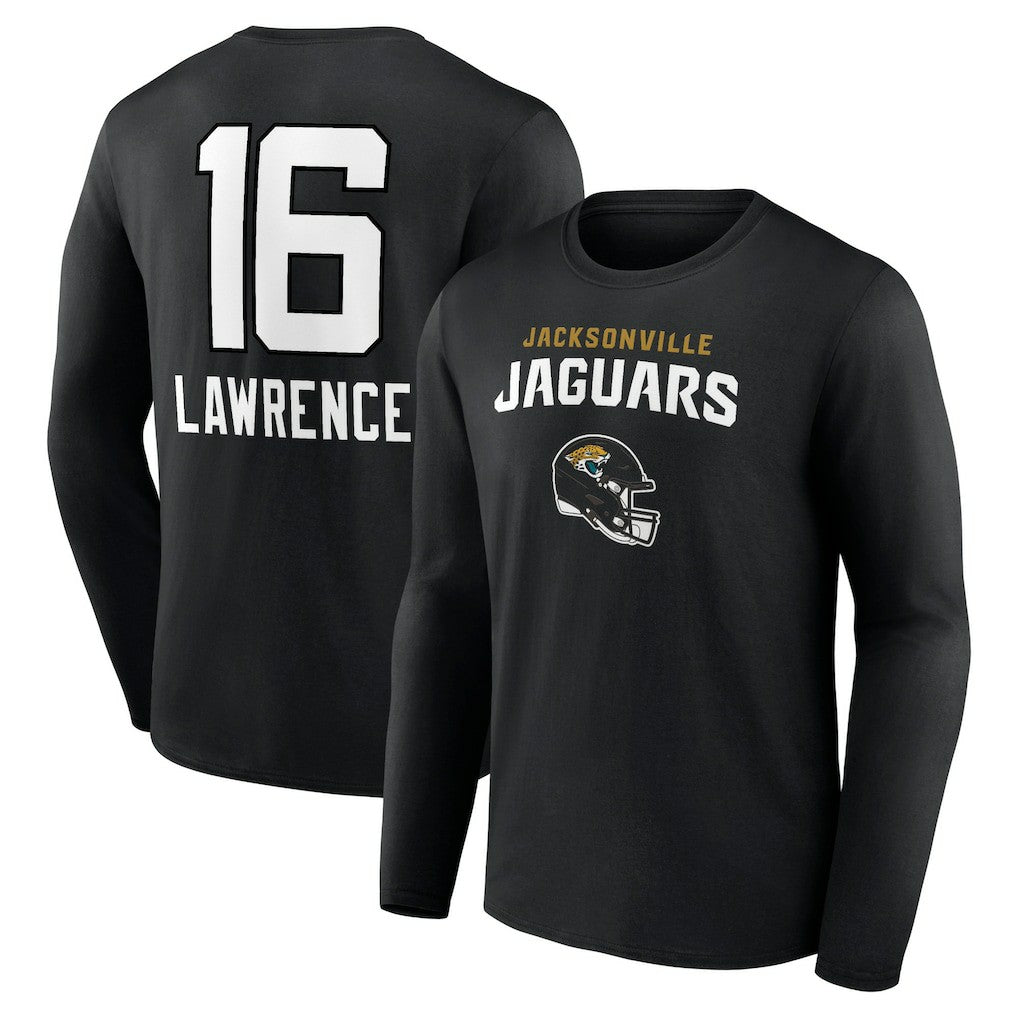 Trevor Lawrence Jacksonville Jaguars Team Wordmark Long Sleeve T-Shirt Black