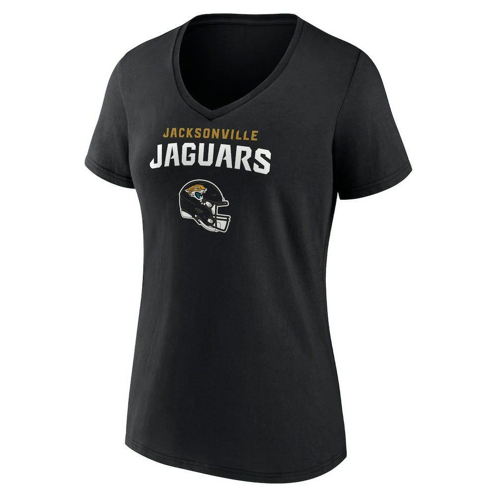 Trevor Lawrence Jacksonville Jaguars Women's Team Wordmark Name & Number V-Neck T-Shirt Black