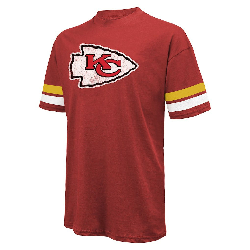 Patrick Mahomes Kansas City Chiefs Majestic Threads Name & Number Oversize Fit T-Shirt Red