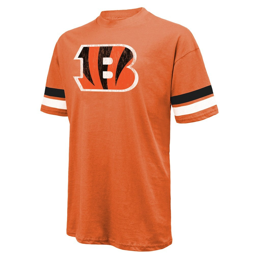 Joe Burrow Cincinnati Bengals Majestic Threads Name & Number Oversize Fit T-Shirt Orange