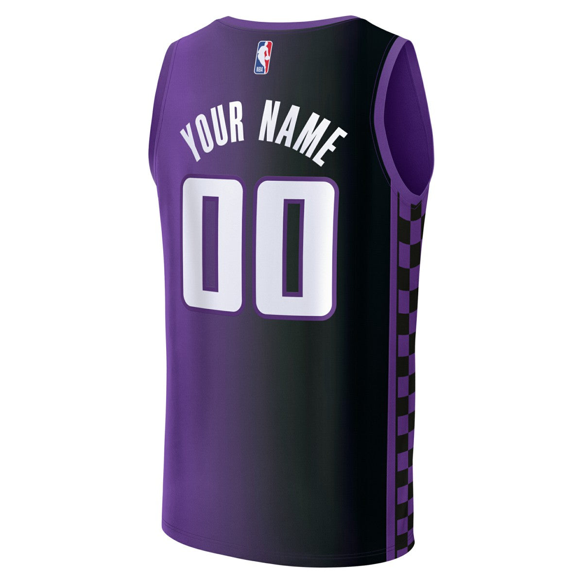 Sacramento Kings Youth Fast Break Custom Replica Jersey Purple Statement Edition