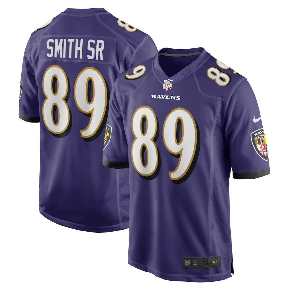 Steve Smith Sr. Baltimore Ravens Retired Player Game Jersey Purple