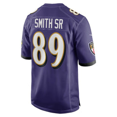 Steve Smith Sr. Baltimore Ravens Retired Player Game Jersey Purple