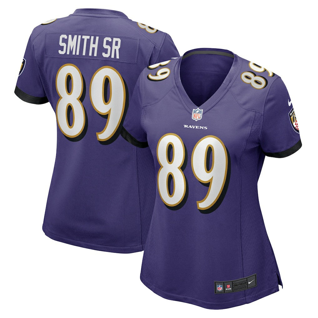 Steve Smith Sr. Baltimore Ravens Women's Retired Player Game Jersey Purple