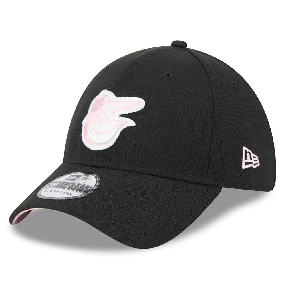 New Era  Baltimore Orioles  Black 2024 Mother's Day 39THIRTY Flex Hat Hats