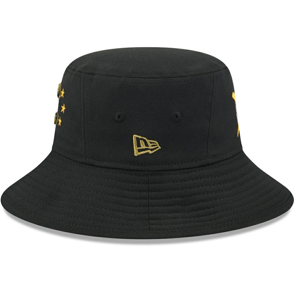 Chicago Cubs New Era 2024 Armed Forces Day Bucket Hat - Black Hats