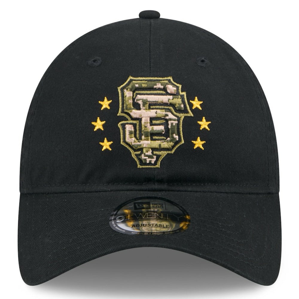 San Francisco Giants New Era 2024 Armed Forces Day 9TWENTY Adjustable Hat - Black Hats
