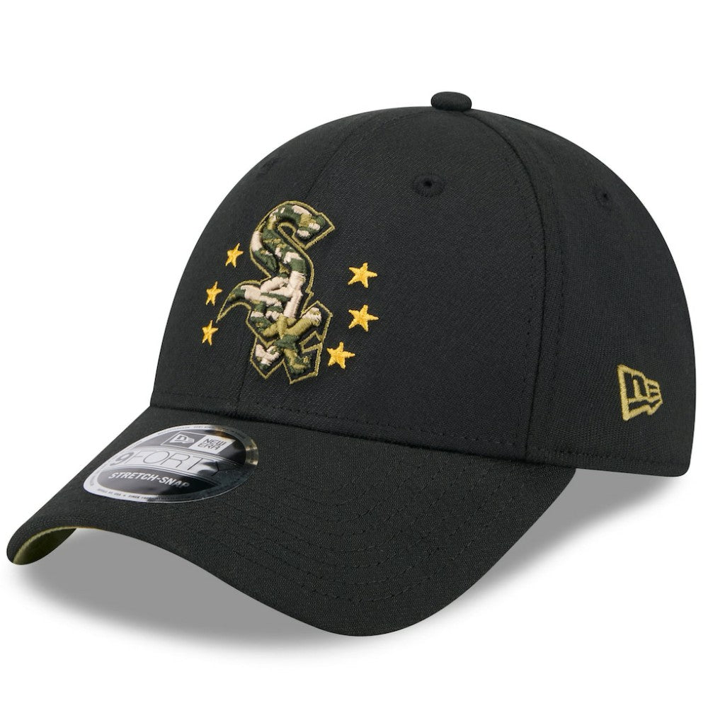 Chicago White Sox New Era 2024 Armed Forces Day 9FORTY Adjustable Hat - Black Hats