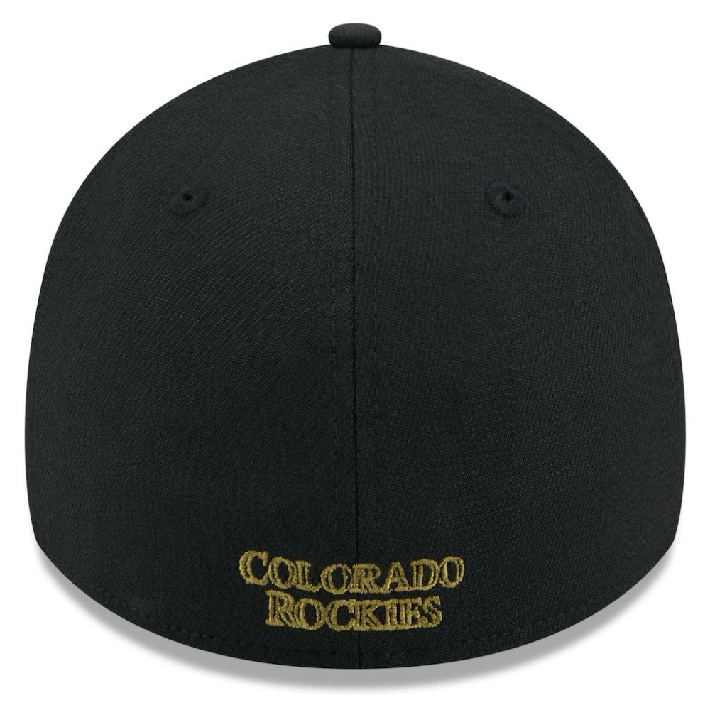 Colorado Rockies New Era 2024 Armed Forces Day 39THIRTY Flex Hat - Black Hats