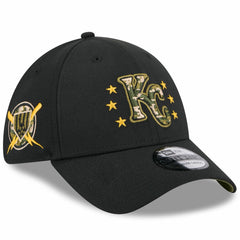 Kansas City Royals New Era 2024 Armed Forces Day 39THIRTY Flex Hat - Black Hats