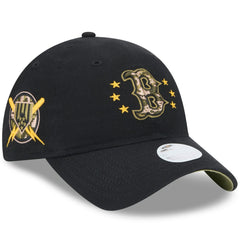 Boston Red Sox New Era Women's 2024 Armed Forces Day 9TWENTY Adjustable Hat - Black Hats