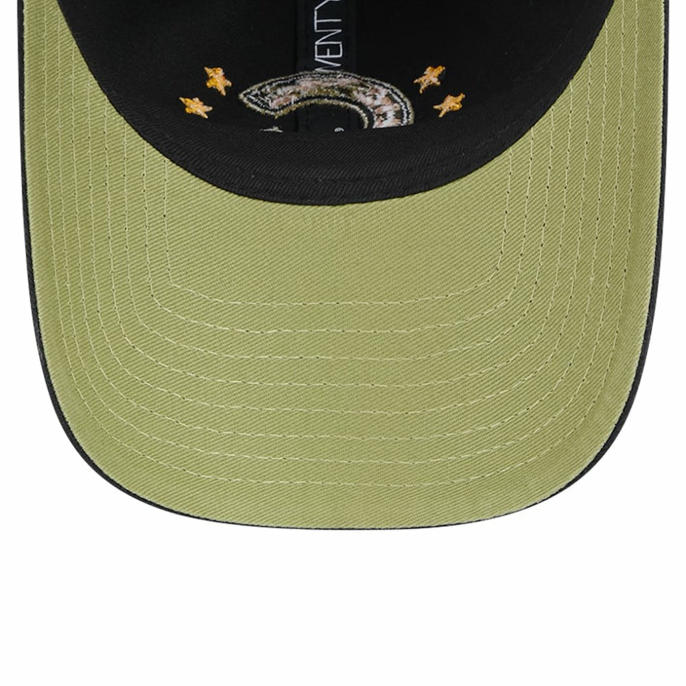 Chicago Cubs New Era Women's 2024 Armed Forces Day 9TWENTY Adjustable Hat - Black Hats