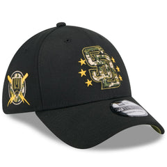San Diego Padres New Era 2024 Armed Forces Day 39THIRTY Flex Hat - Black Hats