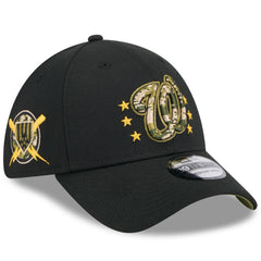 Washington Nationals New Era 2024 Armed Forces Day 39THIRTY Flex Hat - Black Hats