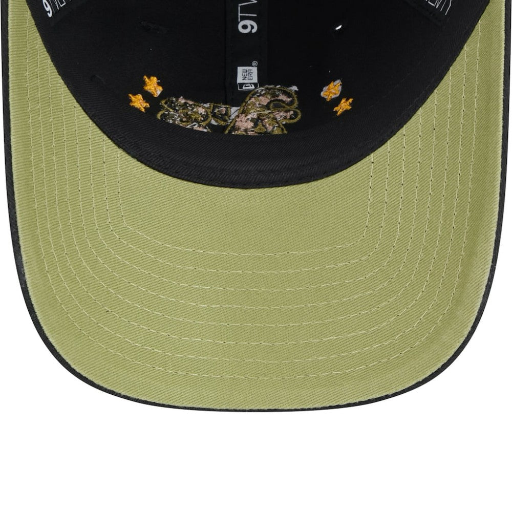 Athletics New Era Women's 2024 Armed Forces Day 9TWENTY Adjustable Hat - Black Hats