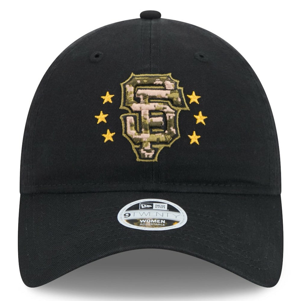 San Francisco Giants New Era Women's 2024 Armed Forces Day 9TWENTY Adjustable Hat - Black Hats