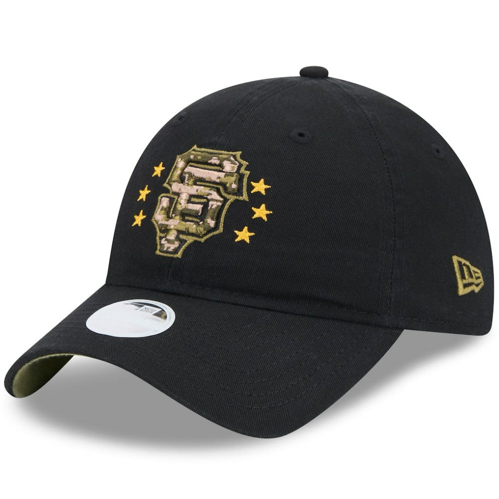 San Francisco Giants New Era Women's 2024 Armed Forces Day 9TWENTY Adjustable Hat - Black Hats