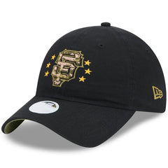 San Francisco Giants New Era Women's 2024 Armed Forces Day 9TWENTY Adjustable Hat - Black Hats