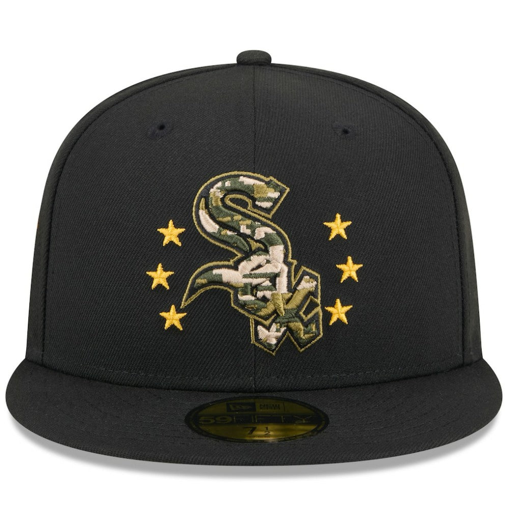 Chicago White Sox New Era 2024 Armed Forces Day On-Field 59FIFTY Fitted Hat - Black Hats
