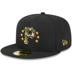 Pittsburgh Pirates New Era 2024 Armed Forces Day On-Field 59FIFTY Fitted Hat - Black Hats