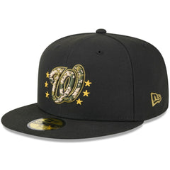 Washington Nationals New Era 2024 Armed Forces Day On-Field 59FIFTY Fitted Hat - Black Hats